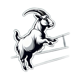 goat sketch SVG PNG design with clean design elements