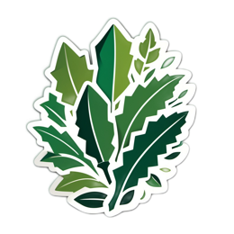 herbs greenery SVG PNG design with clean design elements, green floral elements