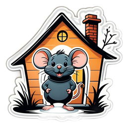 fantasy mouse house SVG PNG design with clean design elements