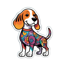 colorful dog floral SVG PNG design with floral elements