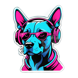 fashion artsy dog SVG PNG design with clean design elements