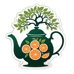 tea oranges SVG PNG design