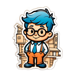 children sticker SVG PNG design