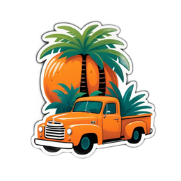 fruit truck SVG PNG design