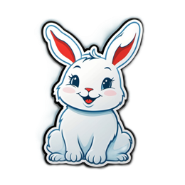 bunny cute SVG PNG design with clean design elements