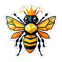 bee illustration SVG PNG design with clean design elements