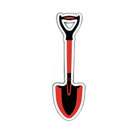 tools shovel SVG PNG design with clean design elements