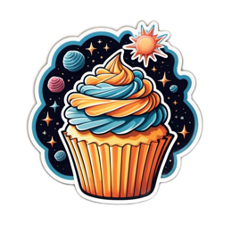 cupcake cosmic SVG PNG design