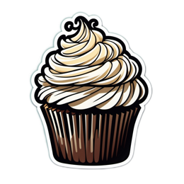 cupcake swirledcream SVG PNG design