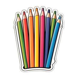 supplies coloredpencils SVG PNG design