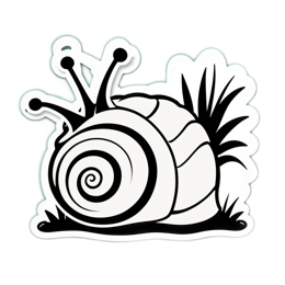 animals snail SVG PNG design with clean design elements