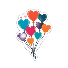 balloons hearts SVG PNG design