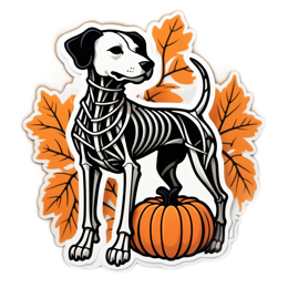 halloween dog pumpkin SVG PNG design with black and orange floral elements