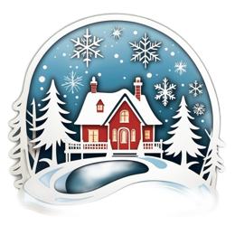 winter snowglobe holiday SVG PNG design