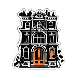 building illustration SVG PNG design with clean design elements