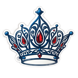 crown red jewels SVG PNG design