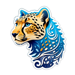 leopard SVG PNG design with clean design elements