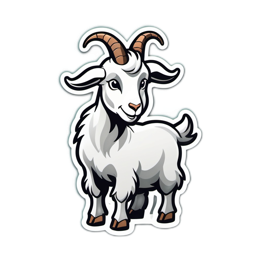pets goat SVG PNG design with clean design elements