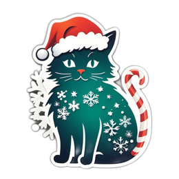christmas cat santa SVG PNG design