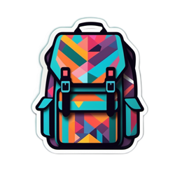 backpack vibrant SVG PNG design with clean design elements