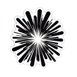 sticker burst SVG PNG design with clean design elements