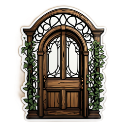 door vines SVG PNG design