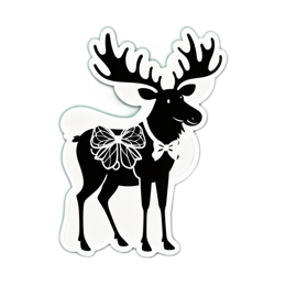 fantasy moose butterfly SVG PNG design with clean design elements
