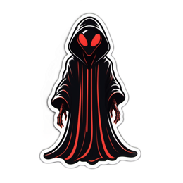 halloween character sticker SVG PNG design with clean design elements