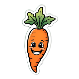 kitchen carrot sticker SVG PNG design with clean design elements