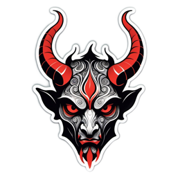 fantasy demonic SVG PNG design with clean design elements