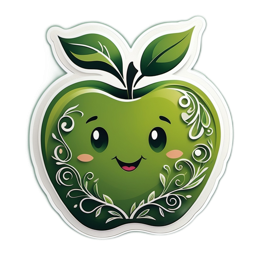 apple smile SVG PNG design