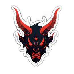 artsticker devilhead SVG PNG design with clean design elements