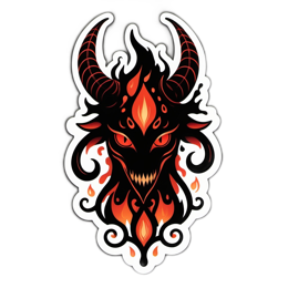 illustration demon SVG PNG design with clean design elements
