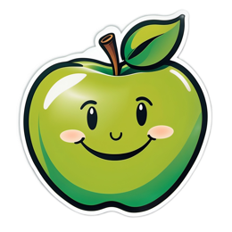 fruit smiley SVG PNG design with clean design elements