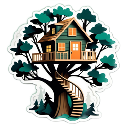 treehouse forest SVG PNG design