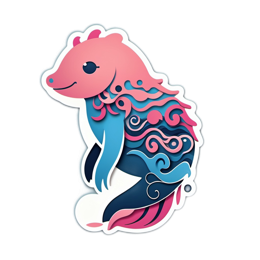 artistic seal SVG PNG design with clean design elements