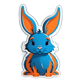 unicorn colorful bunny SVG PNG design with clean design elements