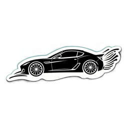 vehicle racing SVG PNG design with clean design elements