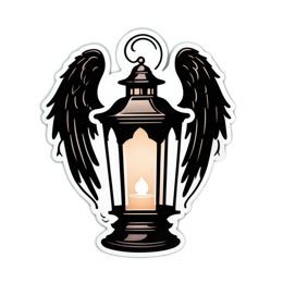lantern wings SVG PNG design with clean design elements