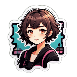sticker anime SVG PNG design