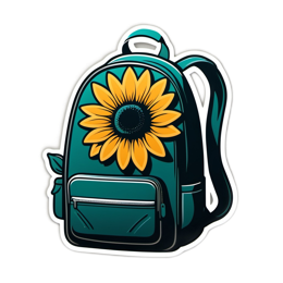 bag sunflower SVG PNG design with clean design elements, yellow floral elements