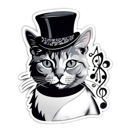 cats music fashion SVG PNG design with clean design elements
