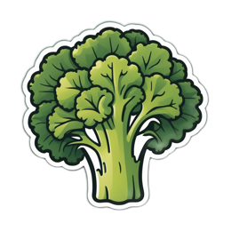 broccoli vegetable SVG PNG design with clean design elements
