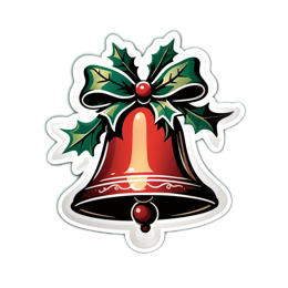 bell decoration SVG PNG design with clean design elements