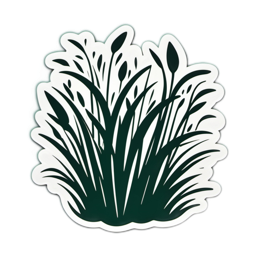 grass plants SVG PNG design with clean design elements