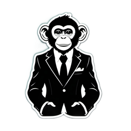 monkey suit SVG PNG design