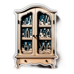 cabinet bottles SVG PNG design