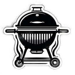 grill bbq sticker SVG PNG design with clean design elements