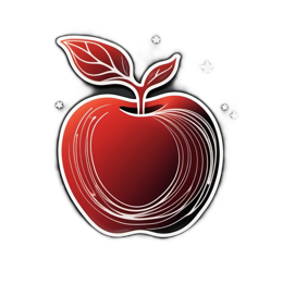 apple stars SVG PNG design with clean design elements