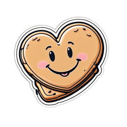 heart sandwich smile SVG PNG design